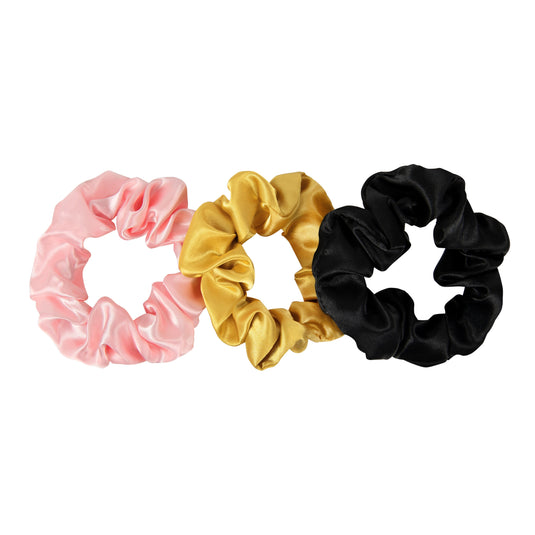 Satin Scrunchies Set (3 Stück)